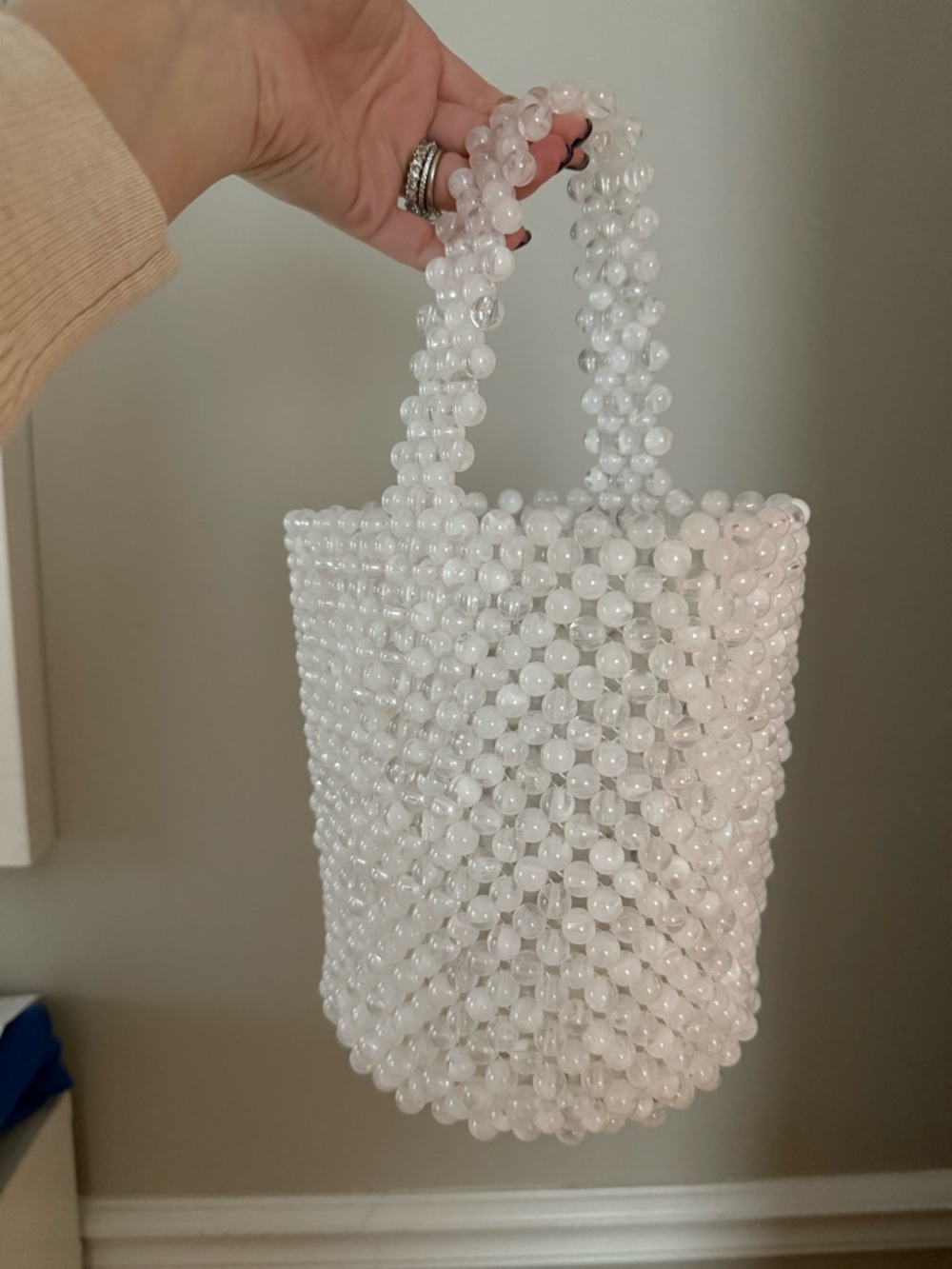 Beaded Bucket Bag